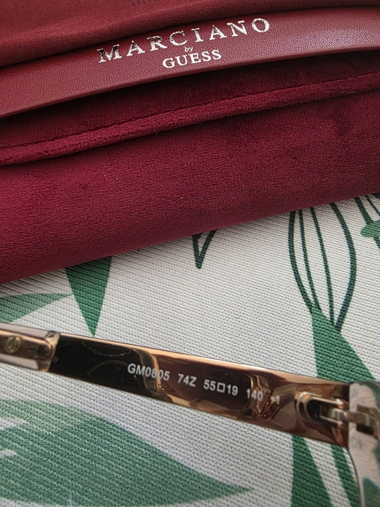 NWT Marciano Guess GM0805 Crystal Temple Sunglasses Champagne Gradient main image 5